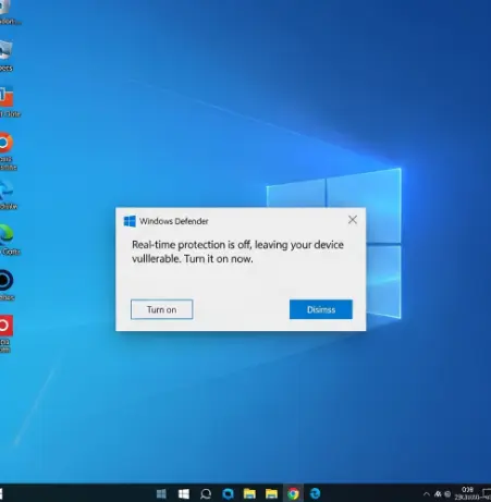 Windows Defender 실시간 감시 기능이 안 켜질 때-1