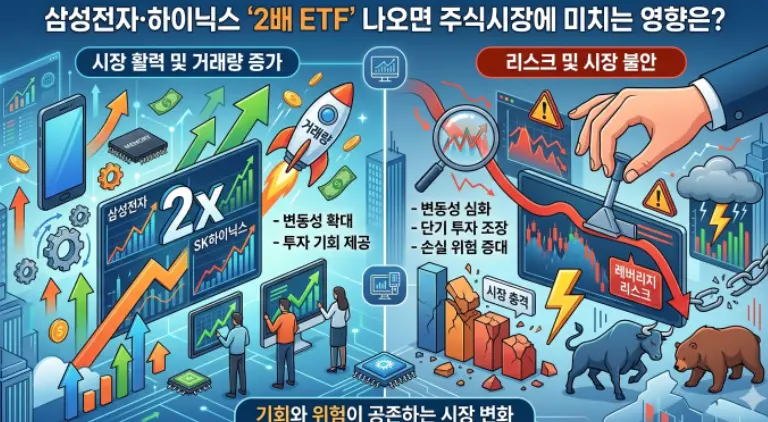 삼성전자·하이닉스 '2배 ETF' 나오면 주식시장에 미치는 영향
