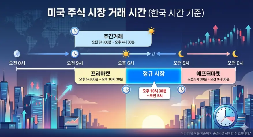 미국주식-개장시간-한국-시간