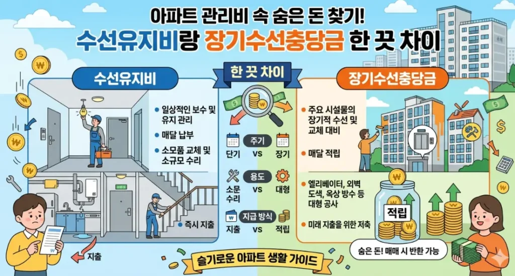 수선유지비랑 장기수선충당금 차이