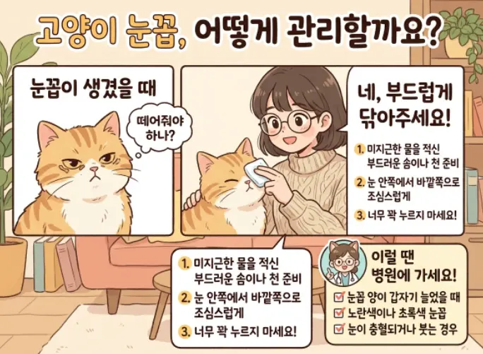 고양이-눈꼽-떼줘야-하나요