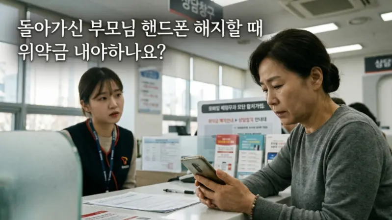 돌아가신-부모님-핸드폰-해지할-때-위약금