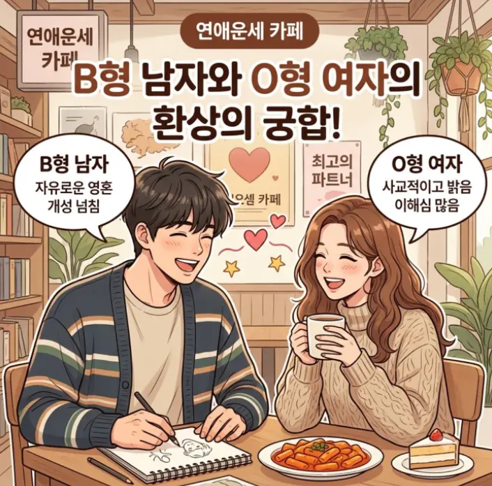 B형 남자와 O형 여자의 혈액형 궁합