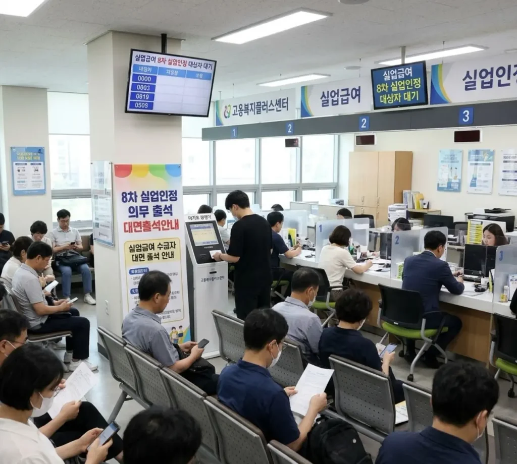 실업급여-8차-실업인정-의무출석